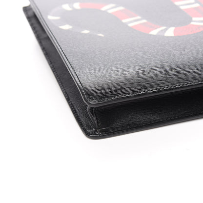 Gucci Calfskin Kingsnake Print Messenger Black 9 of 14