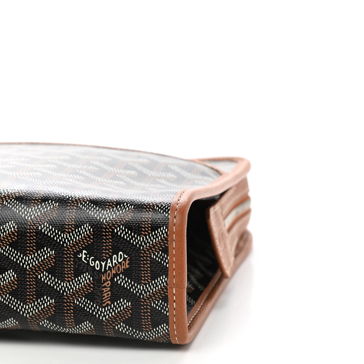Goyard Goyardine Jouvence MM Toiletry Pouch Black Gold 8 of 9