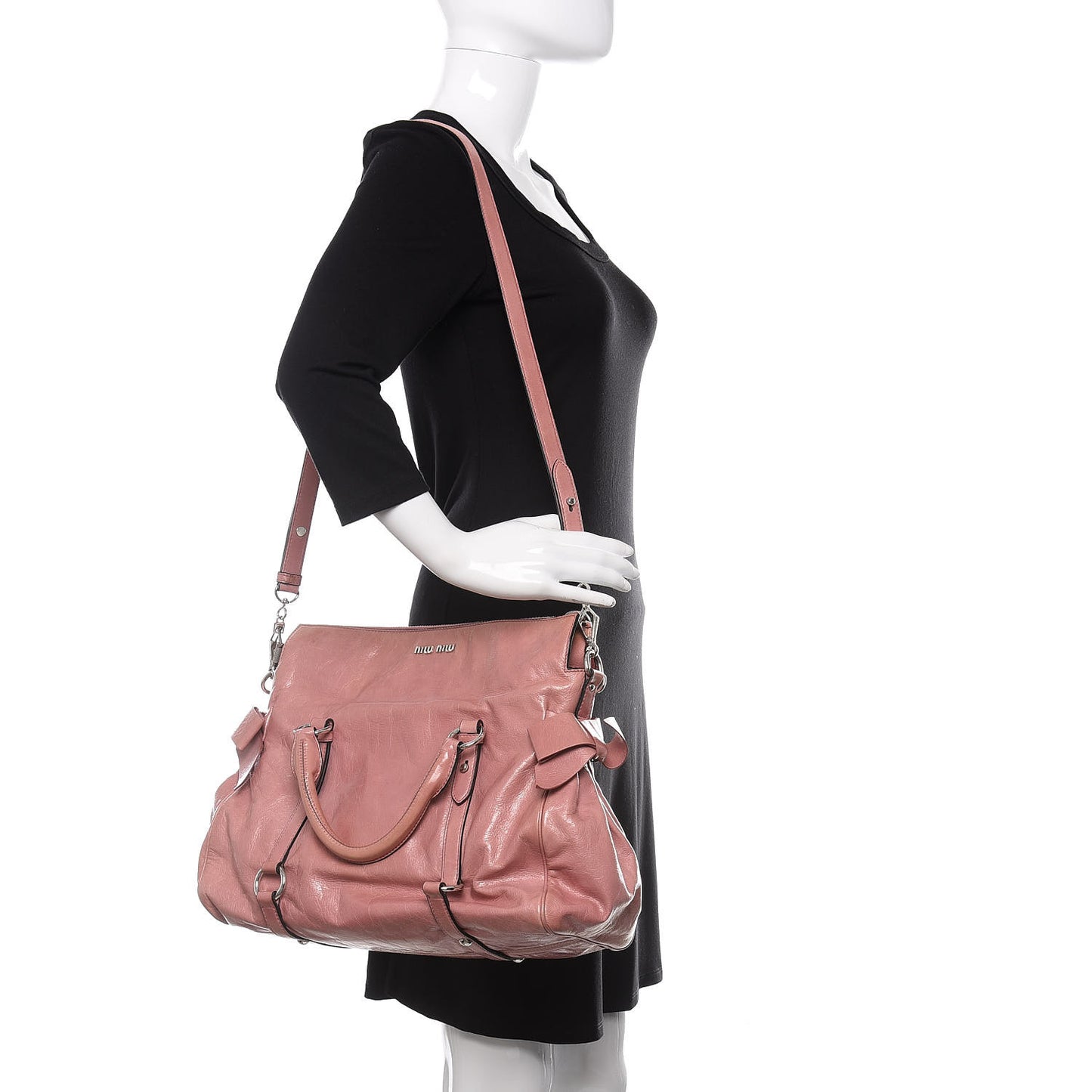 Vitello Lux Medium Bow Bag Loto