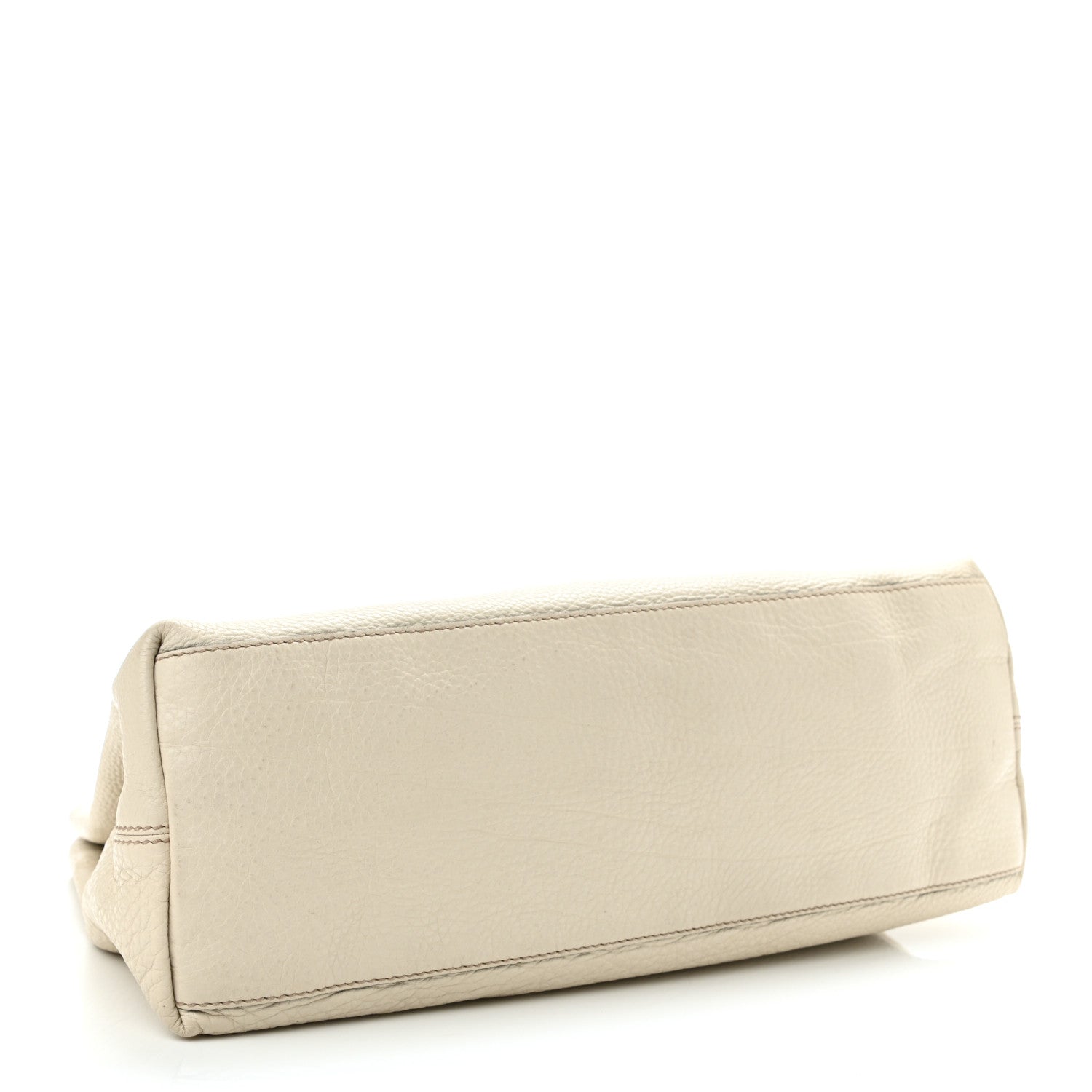 Gucci Pebbled Calfskin Medium Soho Chain Shoulder Bag Off White 3 of 10