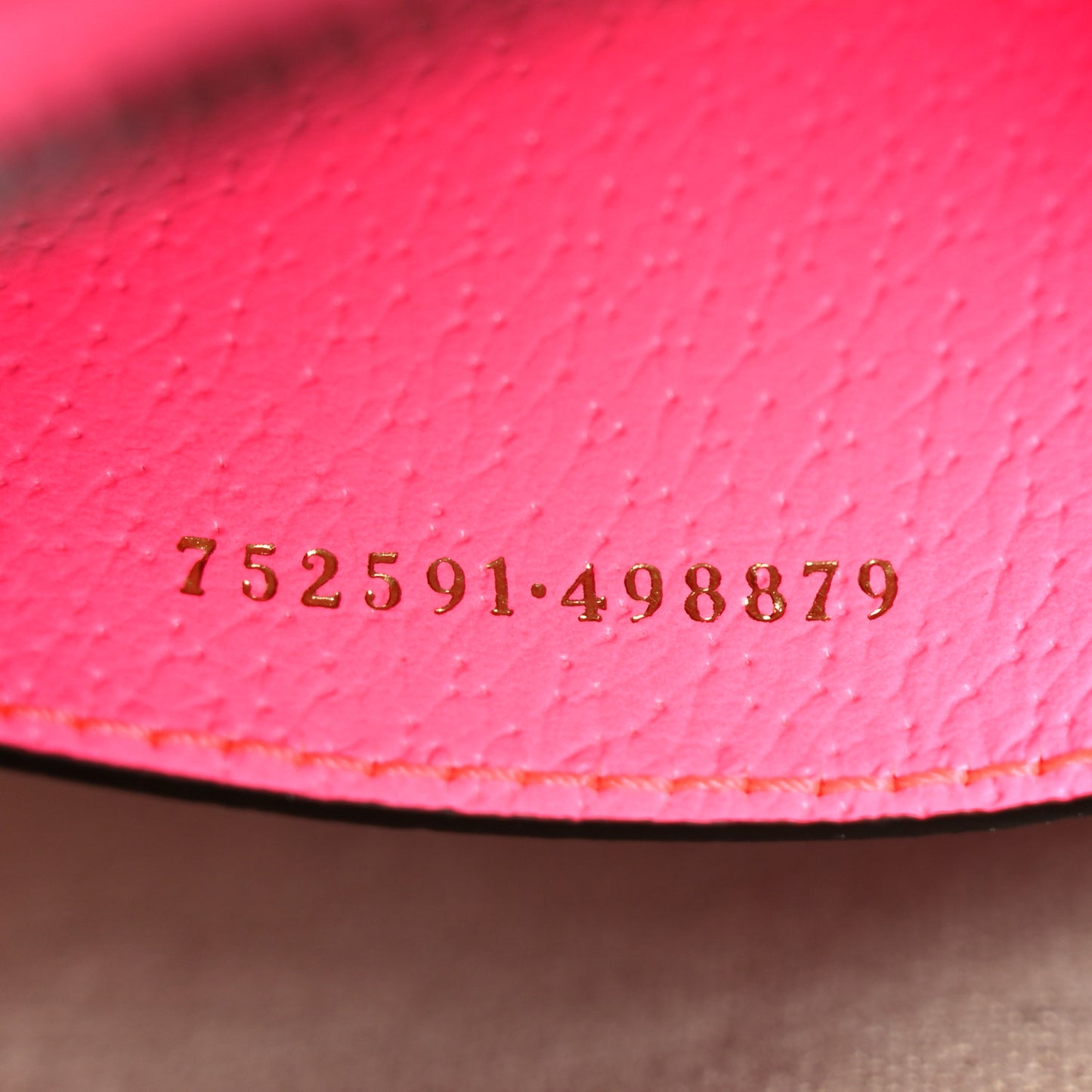 GG Supreme Monogram Textured Dollar Calfskin Web Ophidia Small Crossbody Bag Beige Ebony Fuchsia
