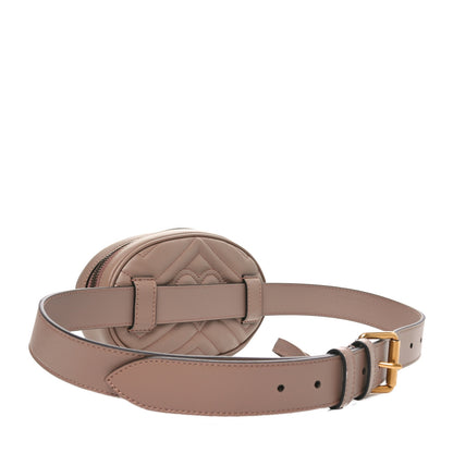 Gucci Calfskin Matelasse GG Marmont Belt Bag 85 34 Porcelain Rose 3 of 10