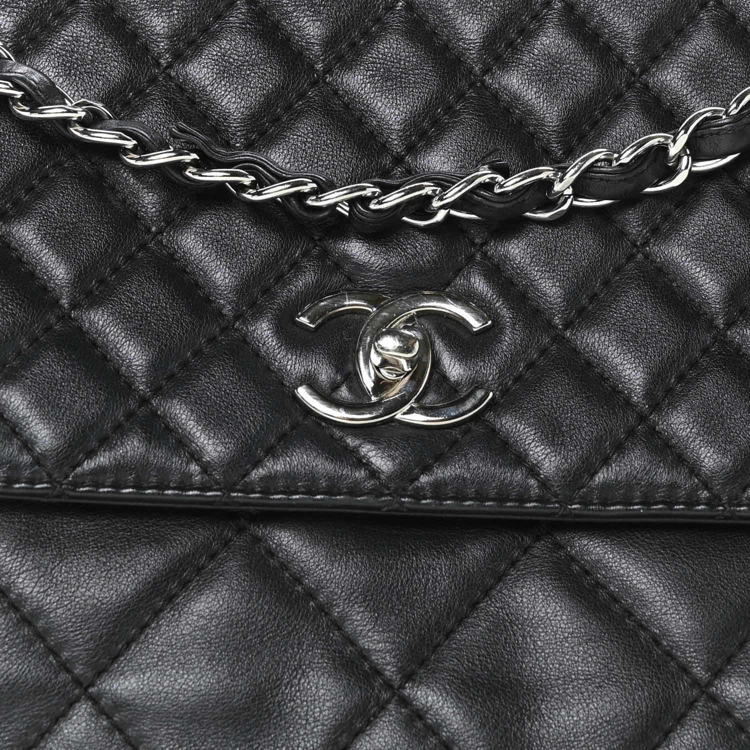 Chanel Calfskin Quilted In The Business Flap Bag Black 8 of 12
