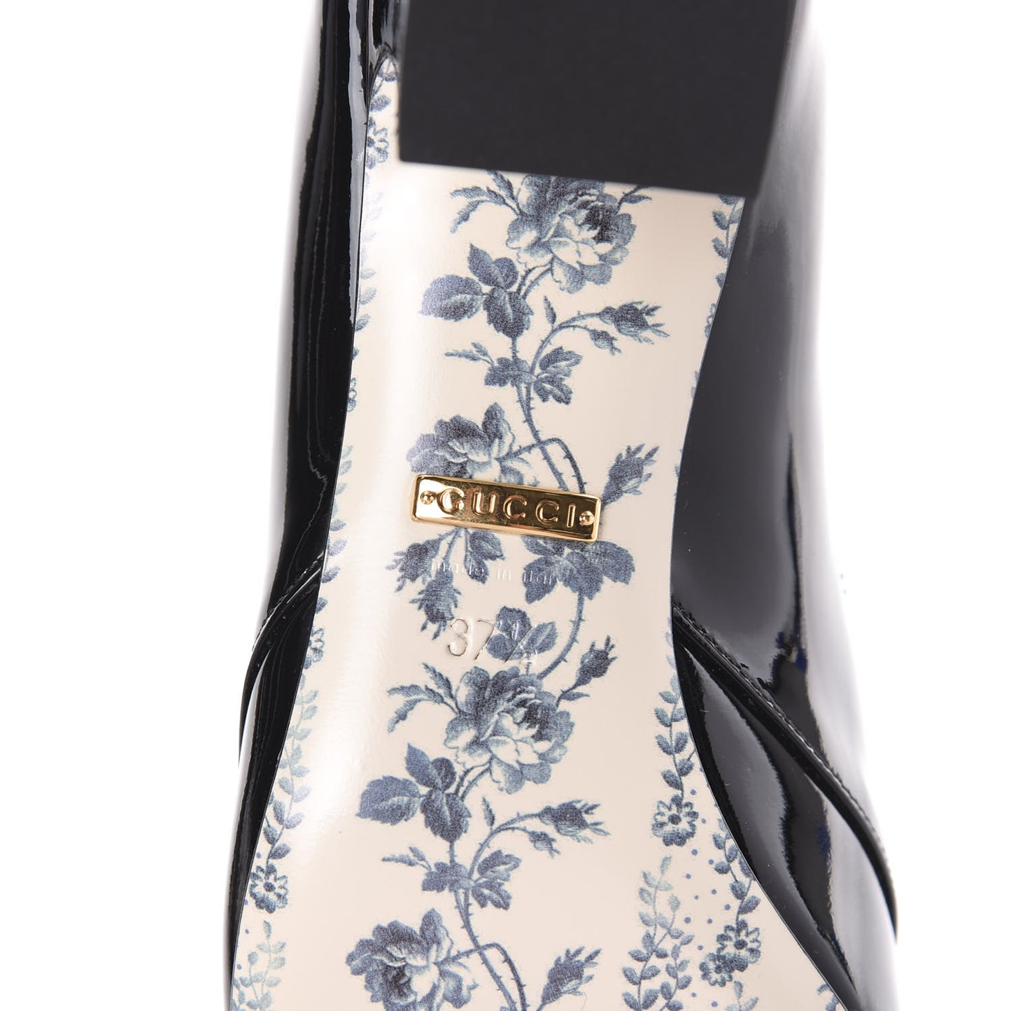 Vernice GG Victoire 55mm Loafer Pumps 37.5 Black