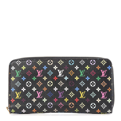 Louis Vuitton Monogram Multicolor Zippy Wallet Black Grenade 1 of 10