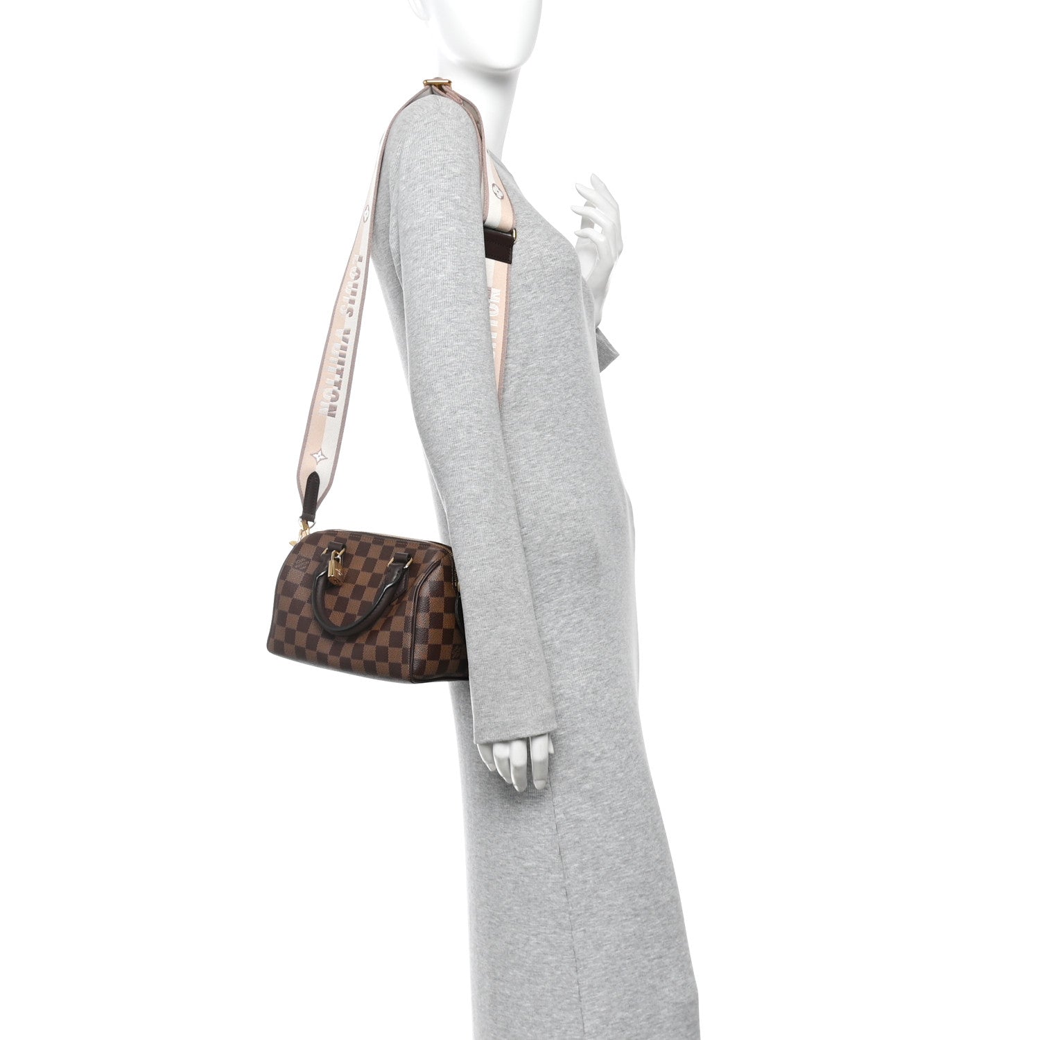 Louis Vuitton Damier Ebene Speedy Bandouliere 20 2 of 10