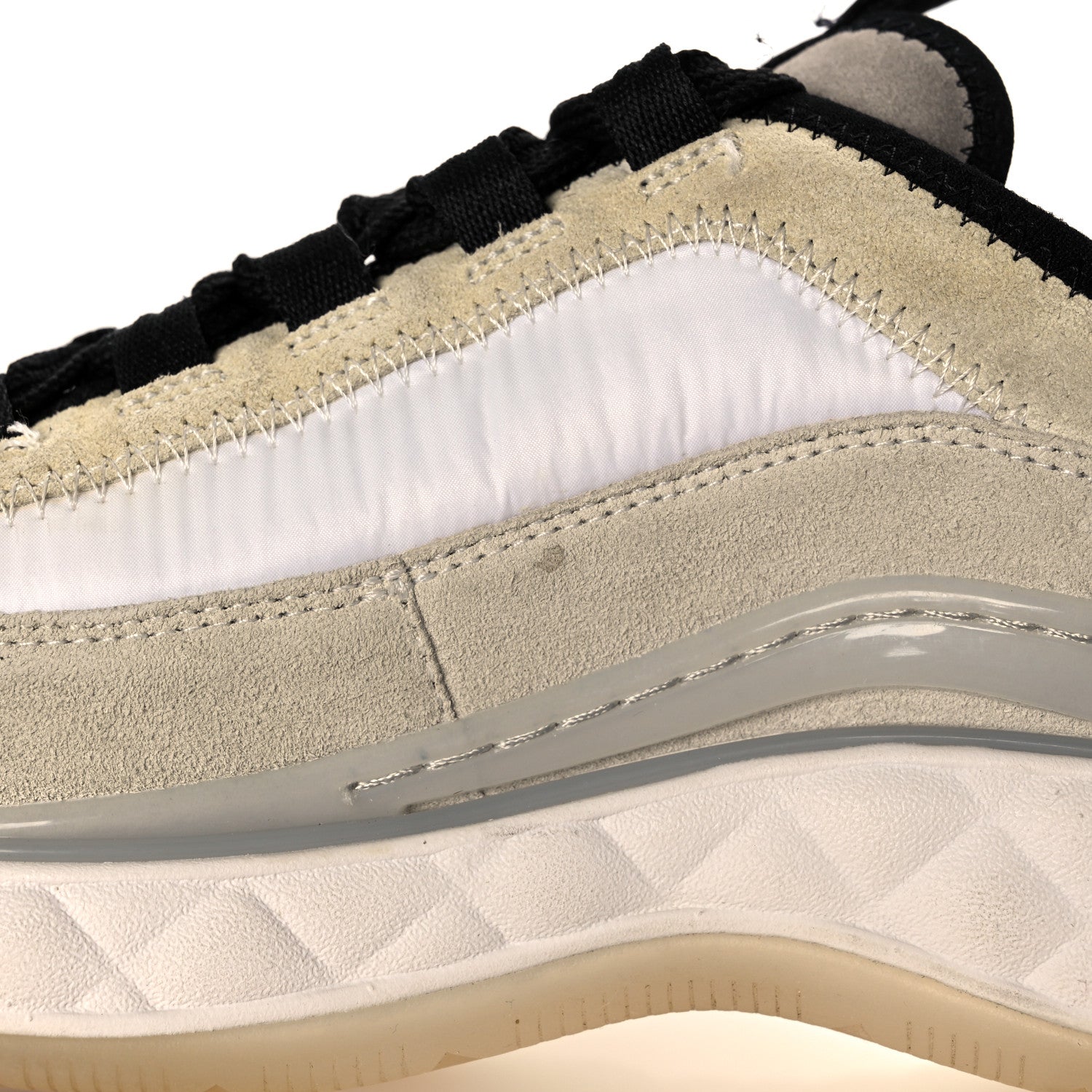 Chanel Suede Calfskin Mixed Fibers CC Sneakers 37 Beige 8 of 11