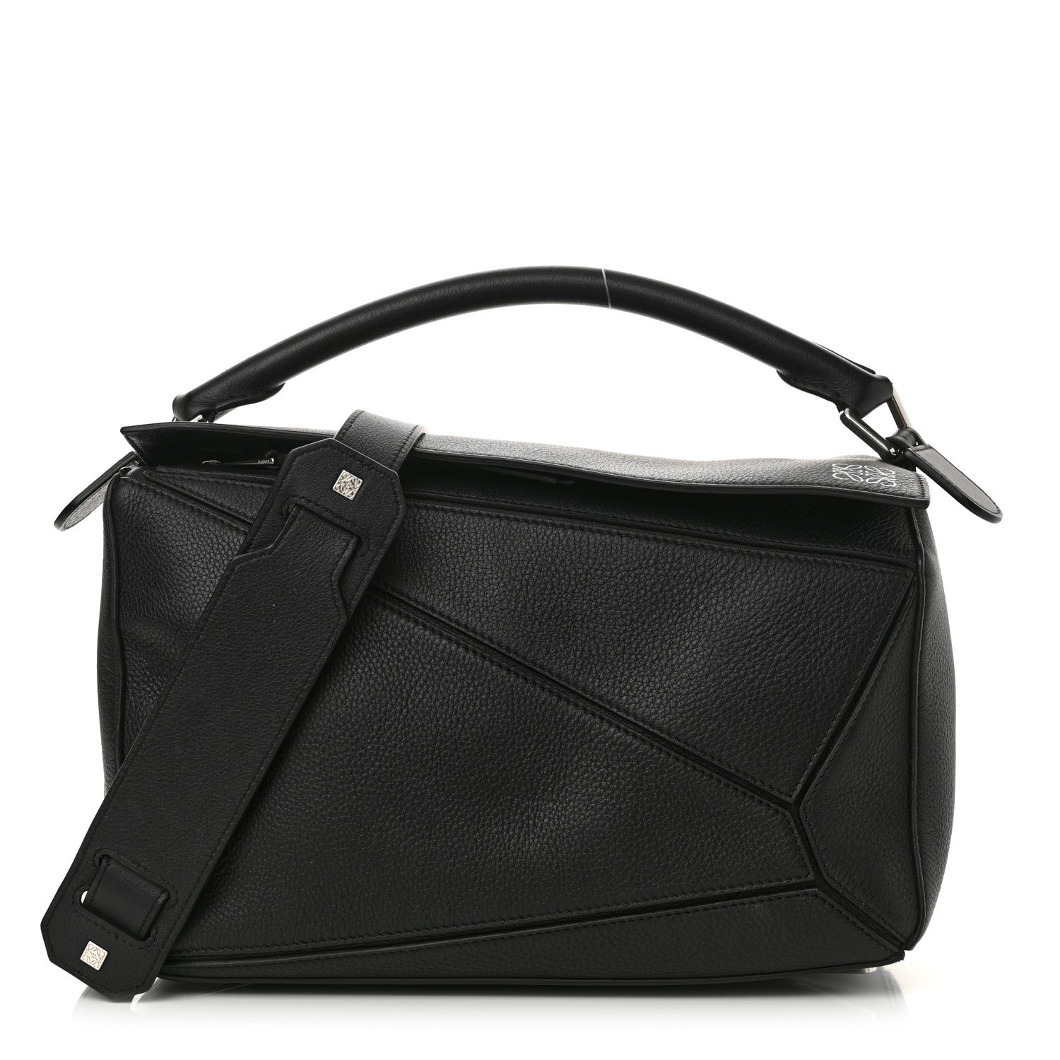 Loewe Calfskin Medium Puzzle Bag Black 1 of 12