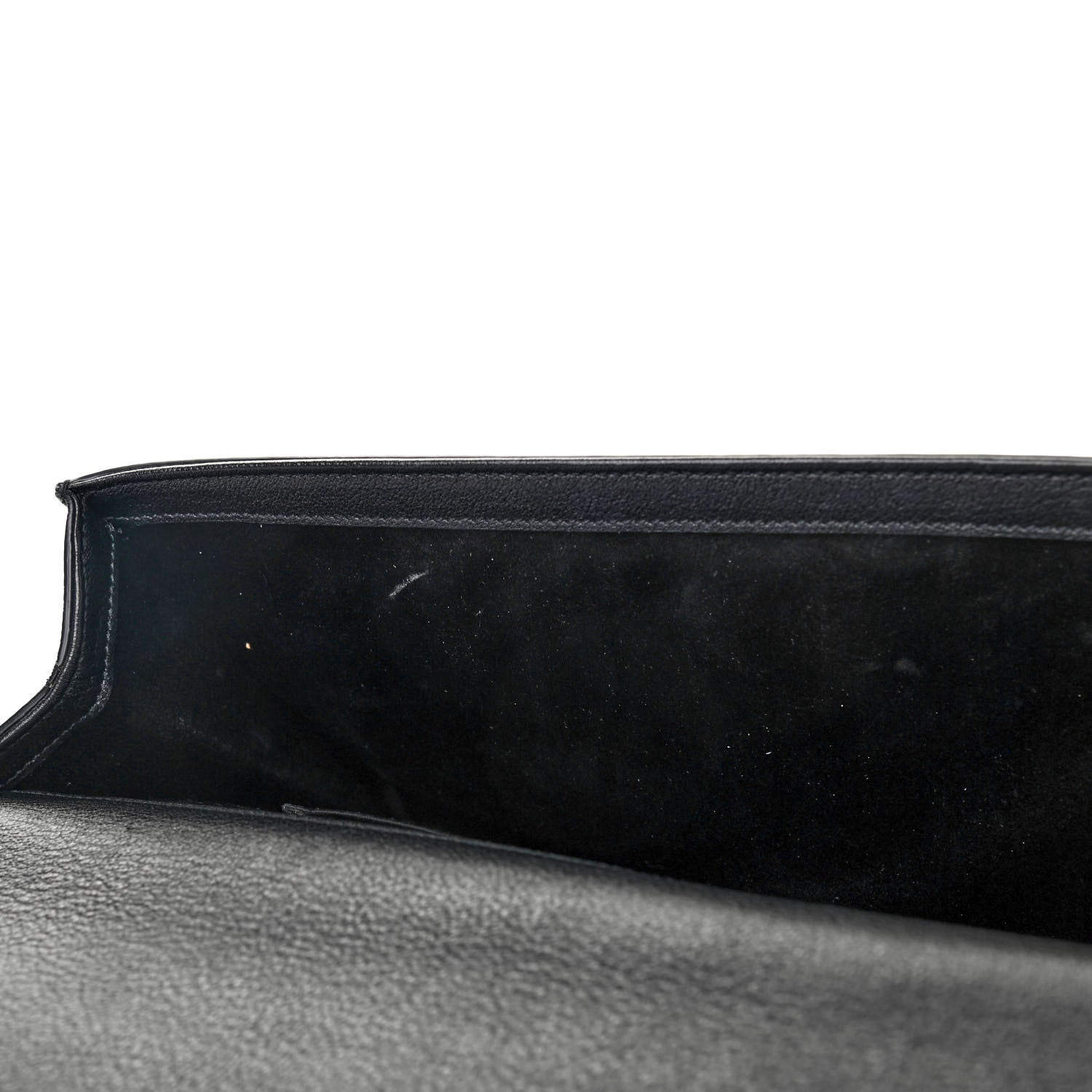 Saint Laurent Calfskin Monogram Large Belle De Jour Clutch Black 8 of 11
