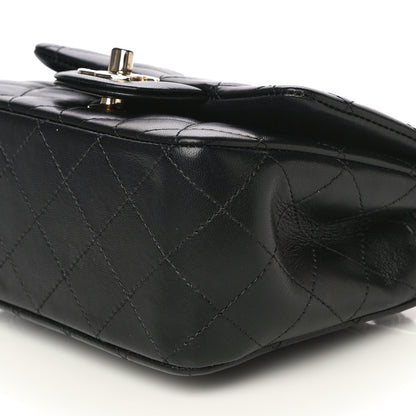 Chanel Lambskin Quilted Mini Square Flap Black 9 of 10