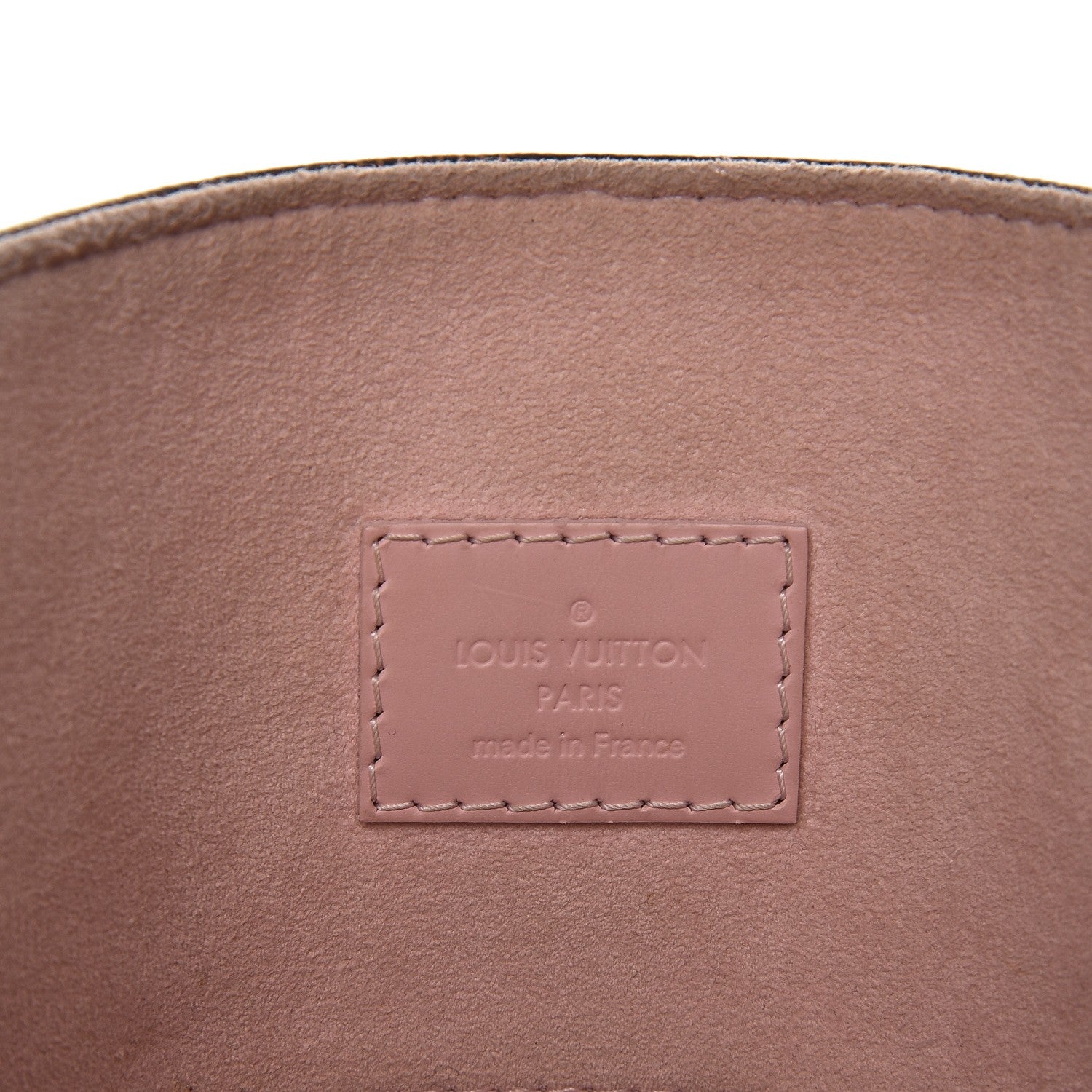 Louis Vuitton Damier Ebene Caissa Hobo Rose Ballerine 6 of 17