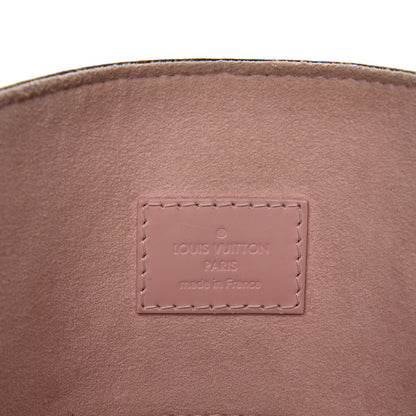 Louis Vuitton Damier Ebene Caissa Hobo Rose Ballerine 6 of 17