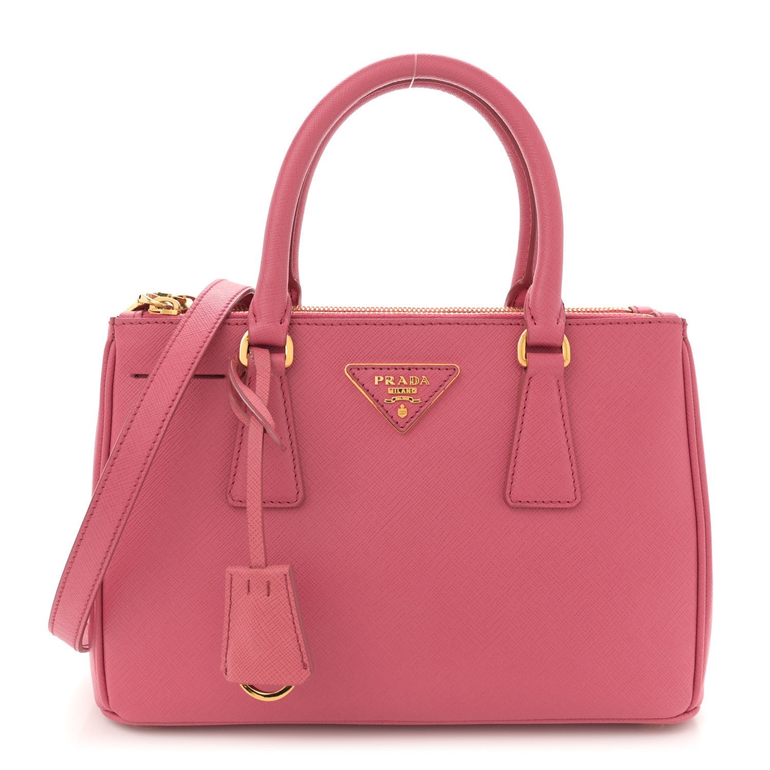 Prada Saffiano Lux Mini Galleria Double Zip Tote Tamaris 1 of 12