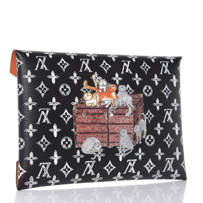 Louis Vuitton Catogram Large Kirigami Pochette Black 3 of 9
