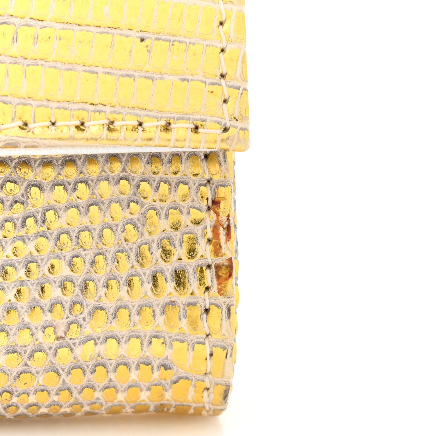Chanel Lizard Pearl Evening Clutch Beige 13 of 14
