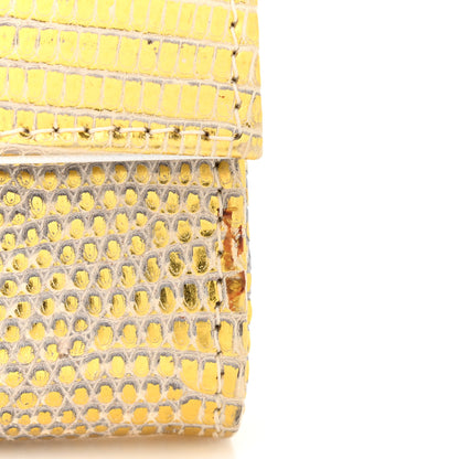 Chanel Lizard Pearl Evening Clutch Beige 13 of 14