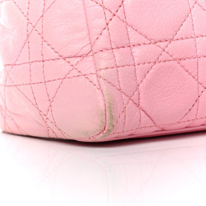 Christian Dior Grained Calfskin Cannage Medium Lady Dior Pink 7 of 10