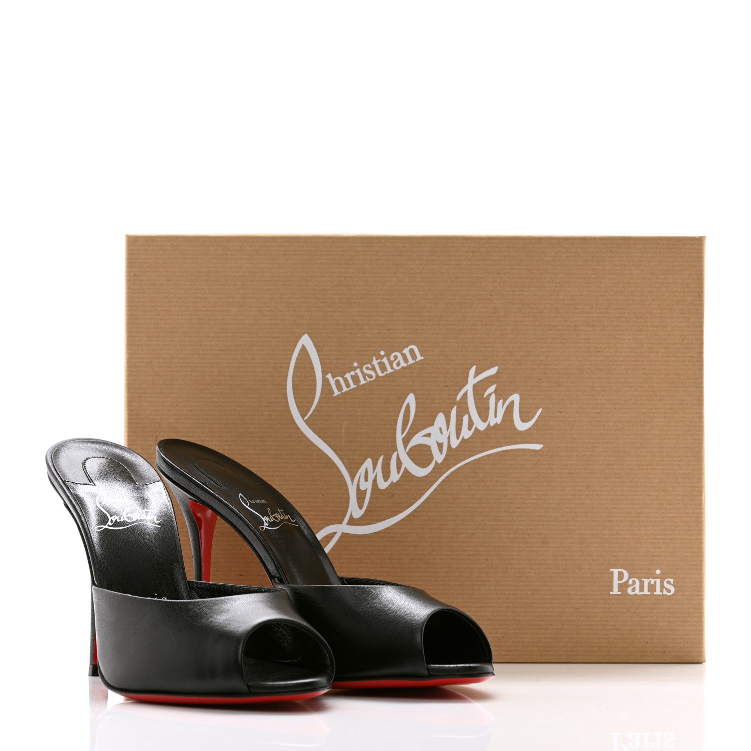 Christian Louboutin Nappa Me Dolly 100 Sandals 37.5 Black 9 of 9