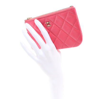 Chanel Caviar Quilted Small Cosmetic Case Pink 2 of 7