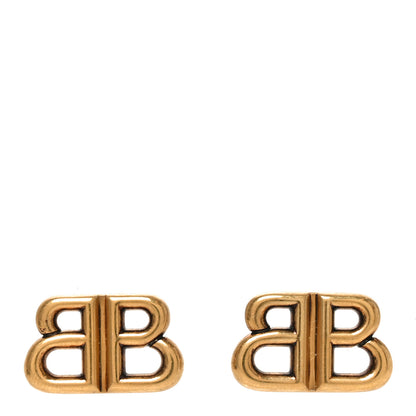 Balenciaga Metal BB Logo Earrings Gold 1 of 4
