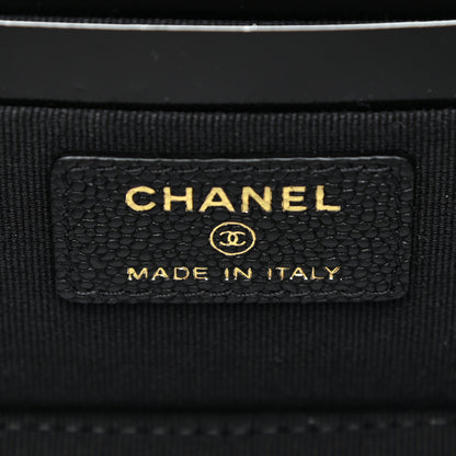 Chanel Caviar Quilted Small Tiny CC Vanity Case With Chain Black 6 of 12