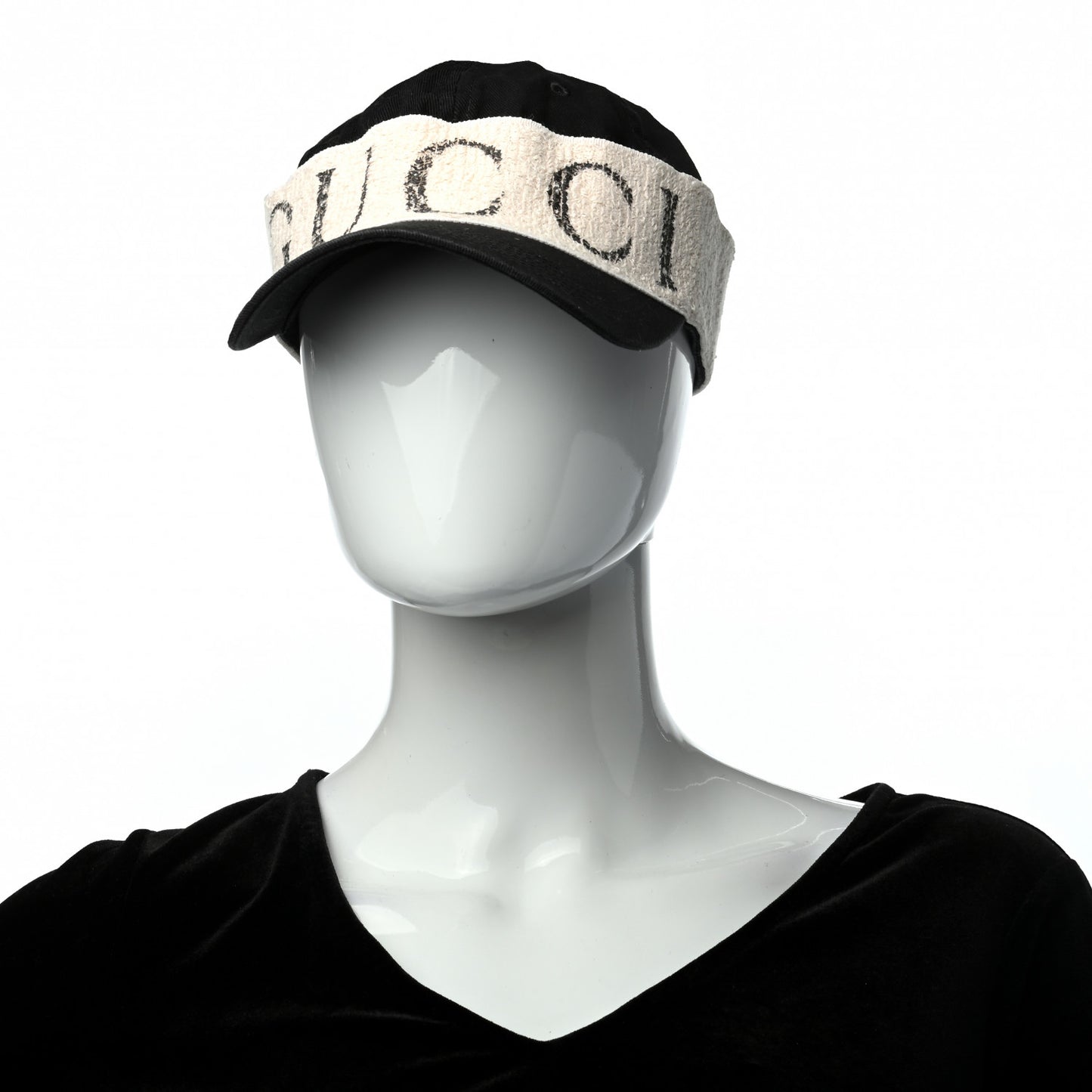 Gabardine Gucci Headband Baseball Hat 58 Black