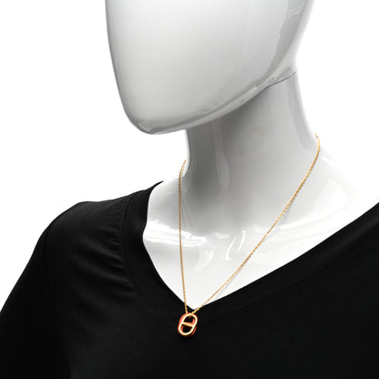 Hermes Swift O'Maillon Pendant Necklace Orange 2 of 8