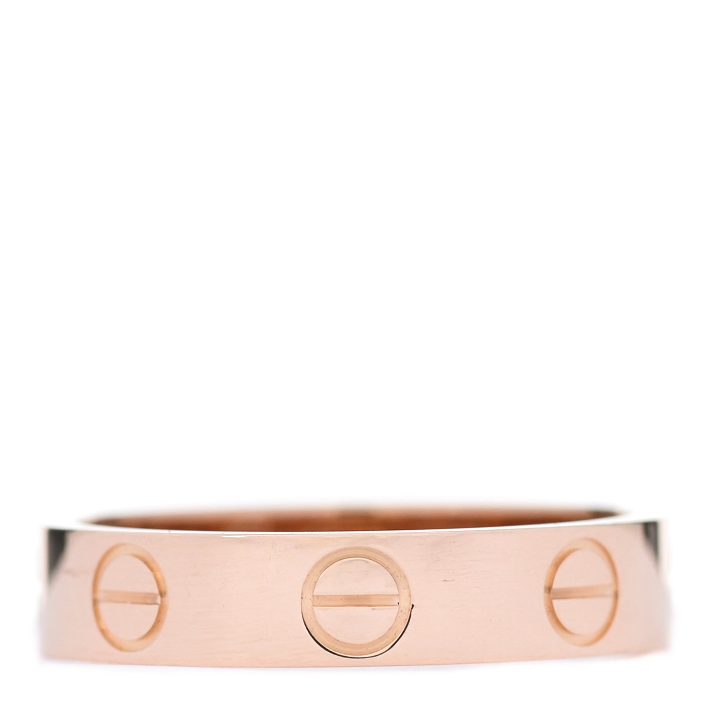 18K Pink Gold 3.5mm LOVE Wedding Band Ring 47 4