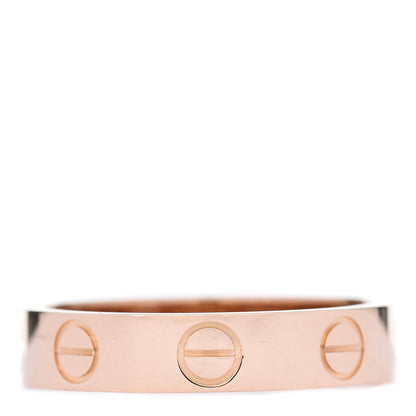 Cartier 18K Pink Gold 3.5mm LOVE Wedding Band Ring 47 4 1 of 5