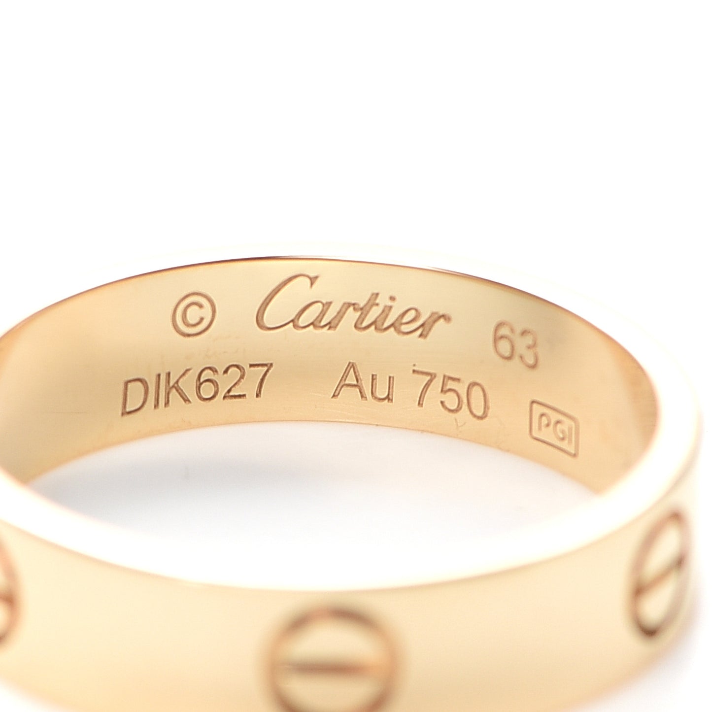 18K Yellow Gold 5.5mm LOVE Ring 63 10.25
