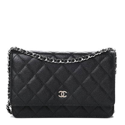 Chanel Caviar Quilted Wallet On Chain WOC Black 1 of 12