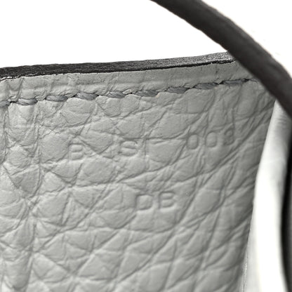 Hermes Taurillon Clemence Halzan 25 Halzan Bleu Pale 7 of 11