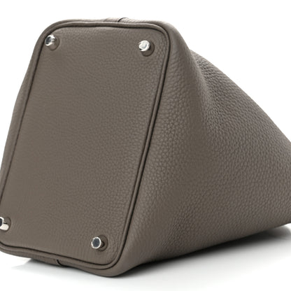 Hermes Taurillon Clemence Picotin Lock 18 PM Etain 10 of 11