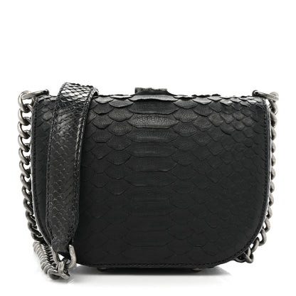 Chanel Snakeskin Box Kisslock Crosssbody Black 1 of 14
