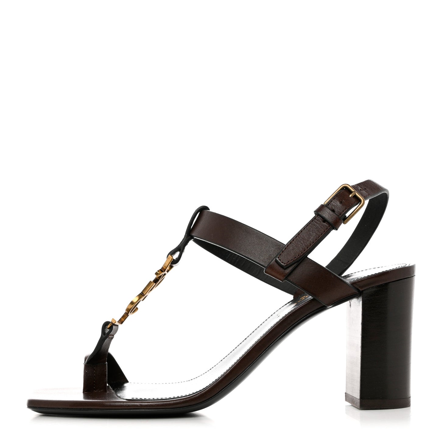 Calfskin Cassandra Sandals 36.5 Brown