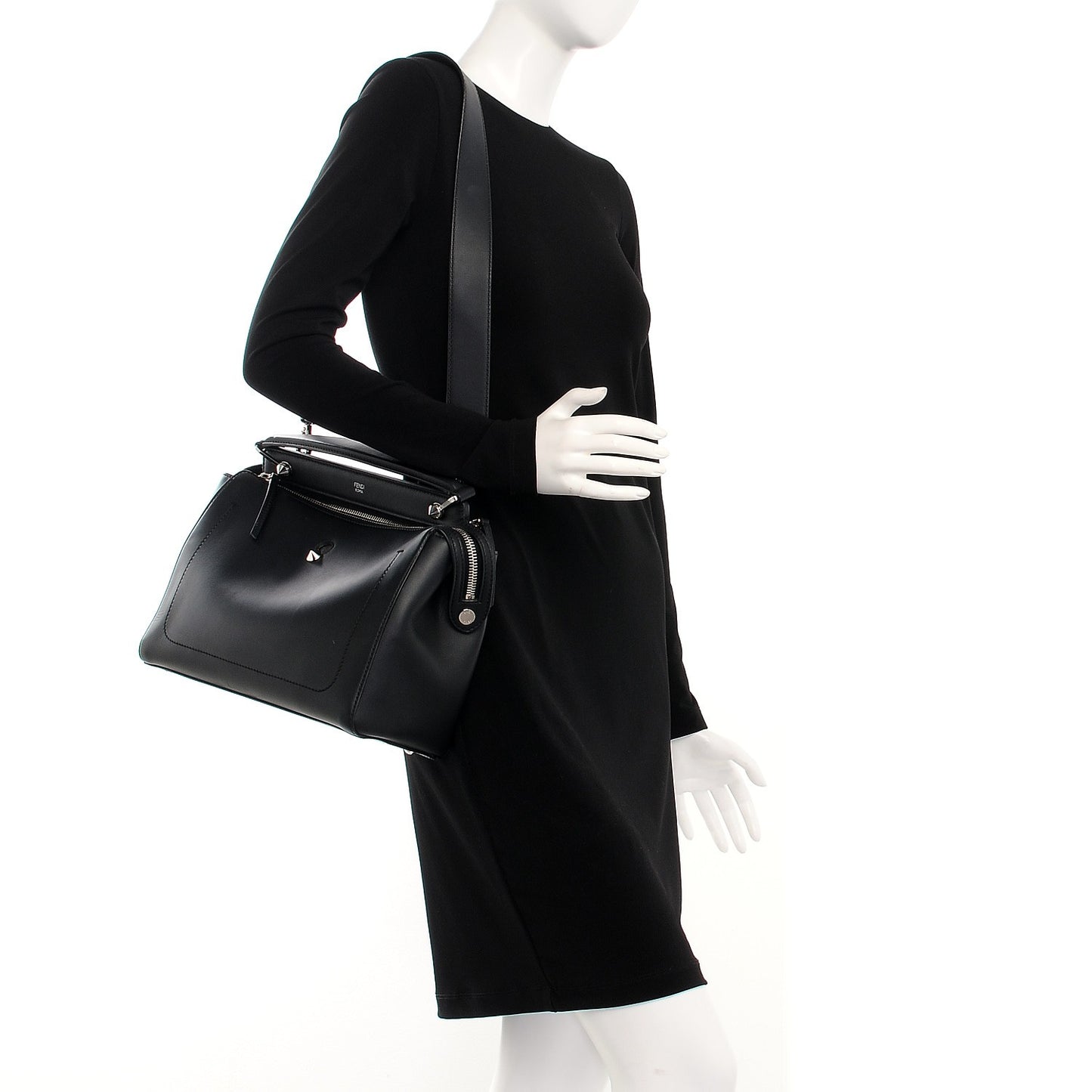 Vitello Baltico Dolce DotCom Satchel Black