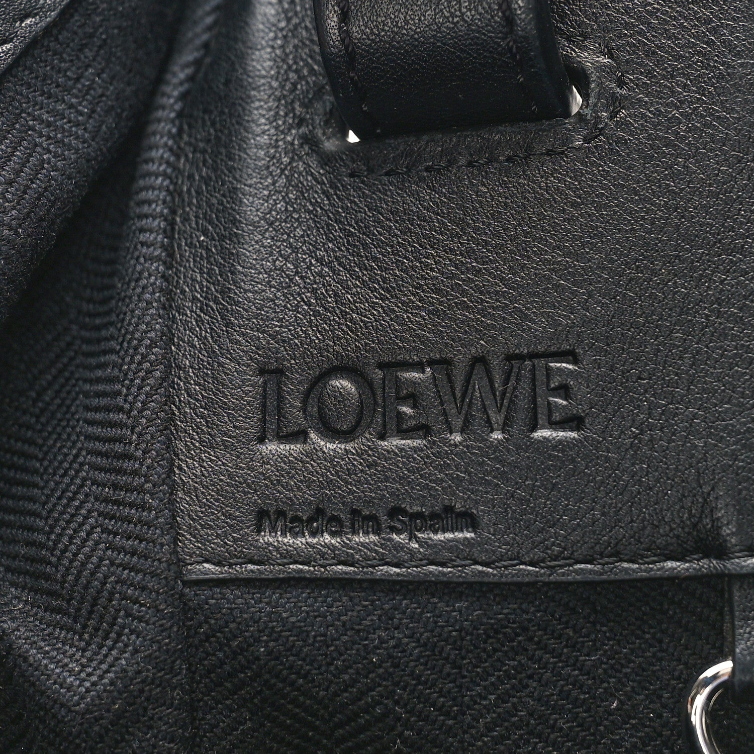 Loewe Wool Calfskin Small Hammock Shoulder Bag Black Red Tartan 6 of 9