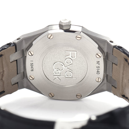 Audemars Piguet Stainless Steel Alligator Diamond 33mm Royal Oak Quartz Watch Black 67651ST.ZZ.D002CR.01 4 of 5