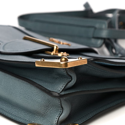 Prada Glace Calf Soft Cahier Bag Marine Astrale 20 of 22