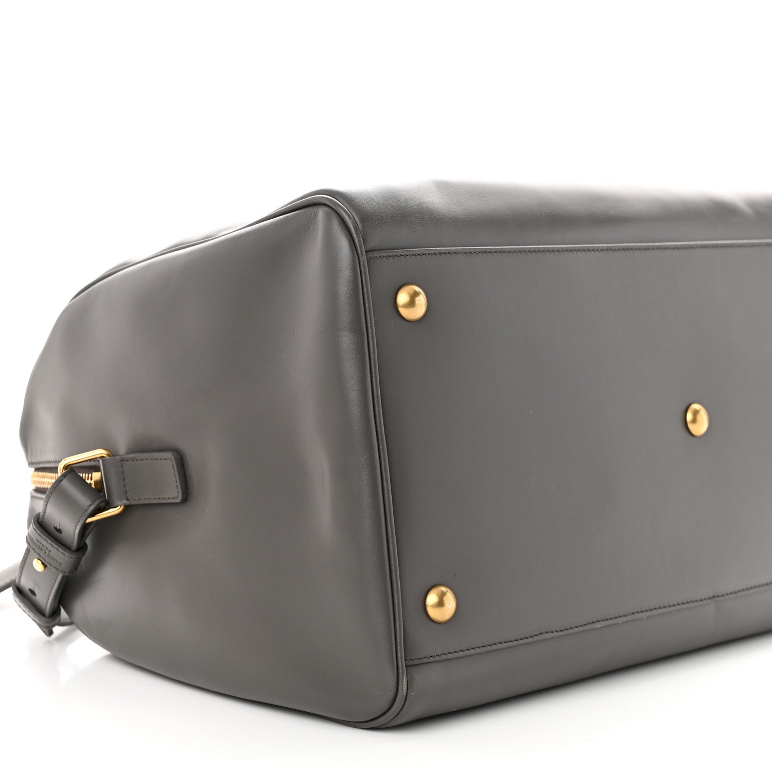 Saint Laurent Calfskin Classic Duffle 12 Earth 9 of 15