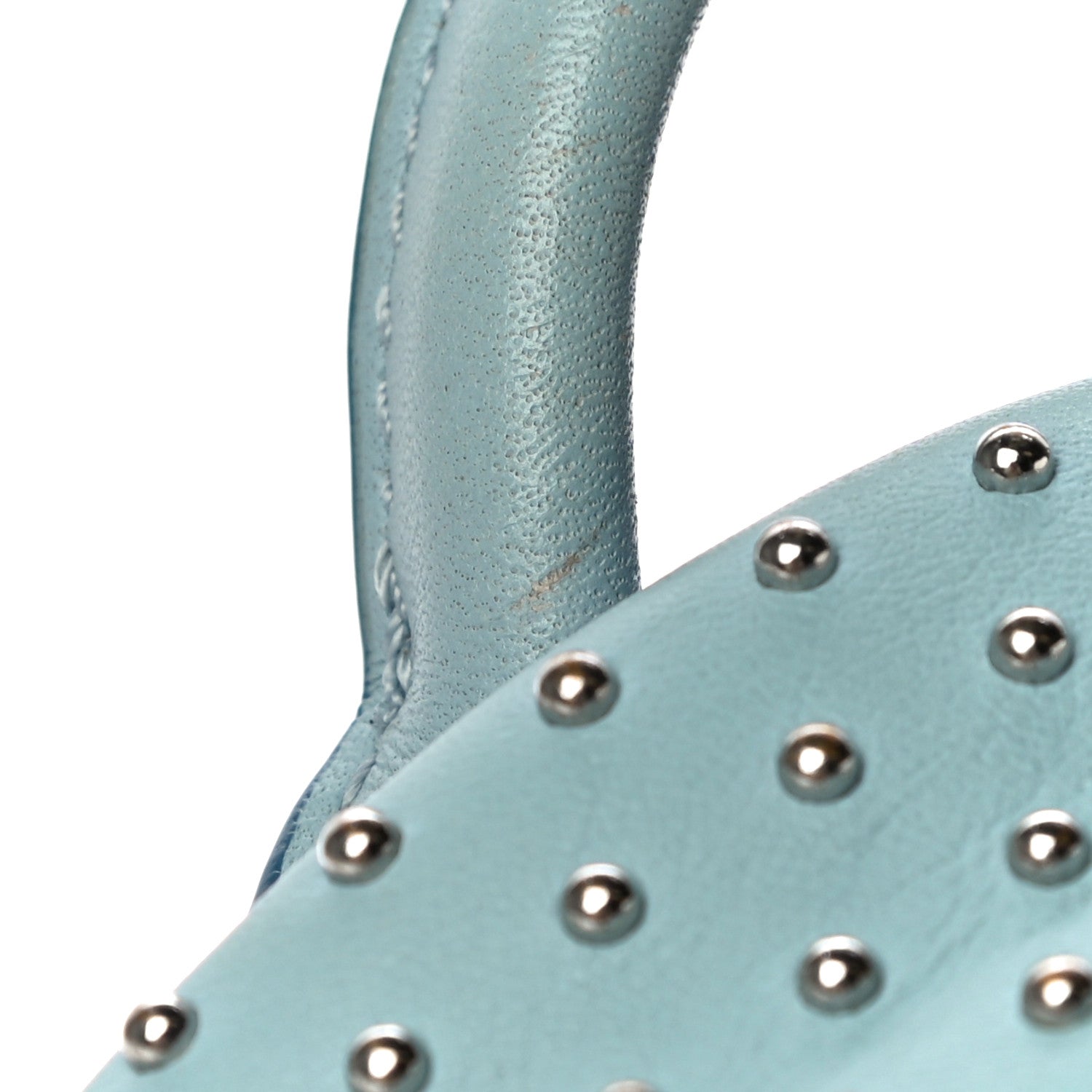 MCM Calfskin Stud X-Mini Stark Bebe Boo Backpack Sky Blue 11 of 11