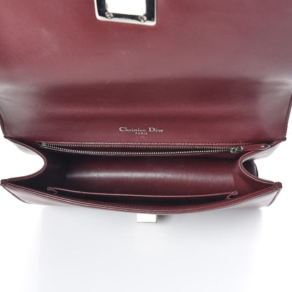 Christian Dior Tweed Calfskin Medium Diorama Flap Bag Burgundy Multicolor 5 of 16