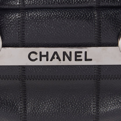 Chanel Caviar Square Stitched Tote Black 7 of 9