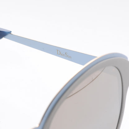 Christian Dior Sun Mirrored Round Sunglasses Blue 9 of 10