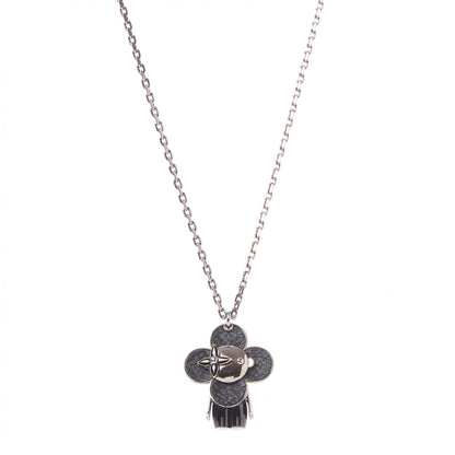 Louis Vuitton Monogram Eclipse Vivienne Pendant Necklace 1 of 6