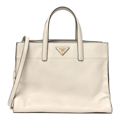 Prada Saffiano Soft Triple Pocket Tote Pomice 1 of 9