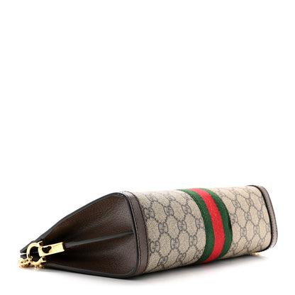 Gucci GG Supreme Monogram Web Small Ophidia Chain Shoulder Bag Brown 4 of 11