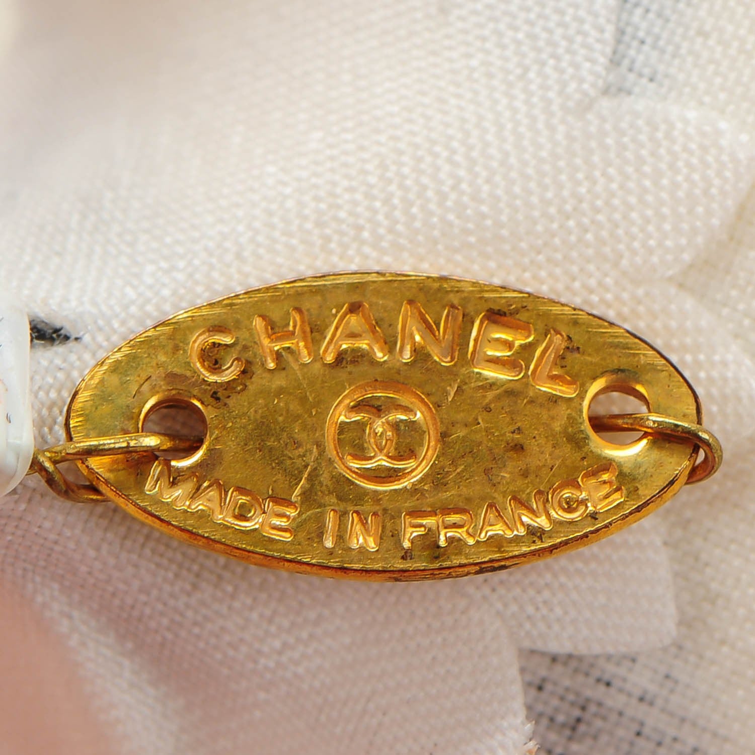 Chanel Canvas CC Camellia Pin Brooch Black 4 of 5