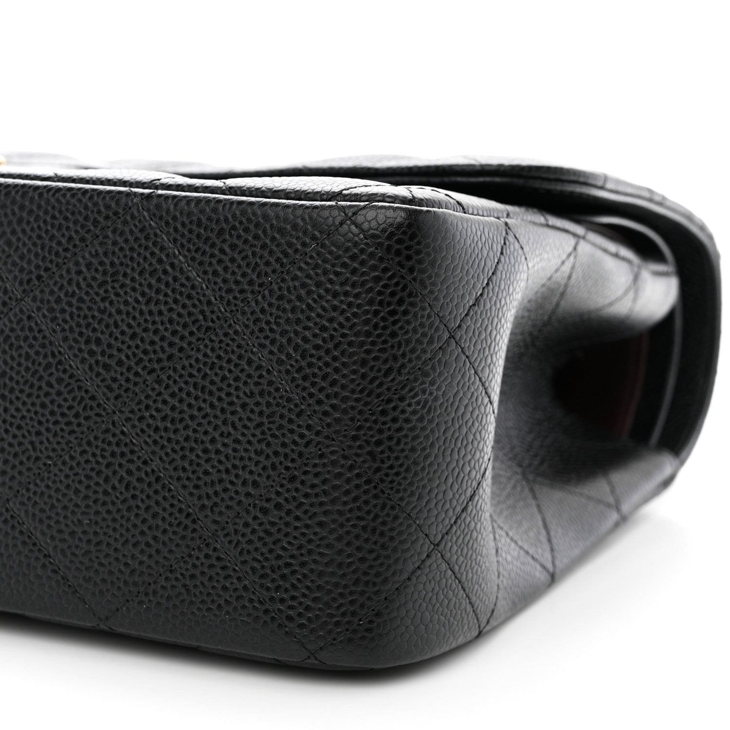 Chanel Caviar Quilted Jumbo Double Flap Black 11 of 12