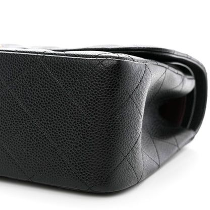 Chanel Caviar Quilted Jumbo Double Flap Black 11 of 12